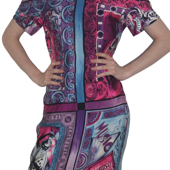 🎼 1991 Deadstock NWT Vintage Gianni Versace Music Dress - Picture 9 of 15